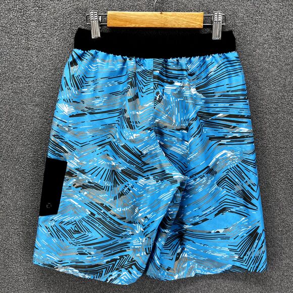 Adidas Board Shorts Boys Medium Blue Black Swim Trunks beach surf - Picture 2 of 13